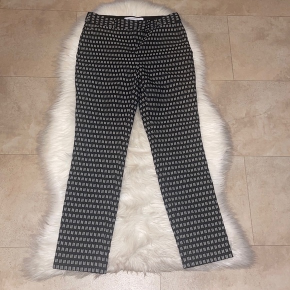 Diane Von Furstenberg Pants - Diane Von Furstenberg Textured Lace Mary Honeycomb Stretch Trousers